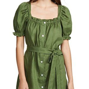 Sleeper Brigitte Linen Mini Dress